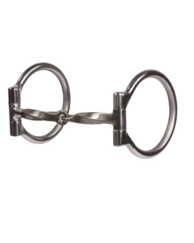 Professionals Choice D-Ring Slow Twist Snaffle Bit