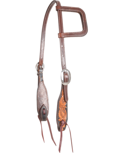 Martin Dyed Edge & Tooled Slip Ear Headstall