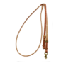 Rolled & Stitched Natural Leather Roping Rein