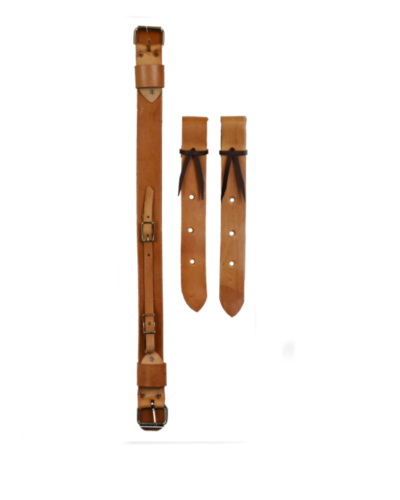 Pony Size Natural Leather Rear Girth Set