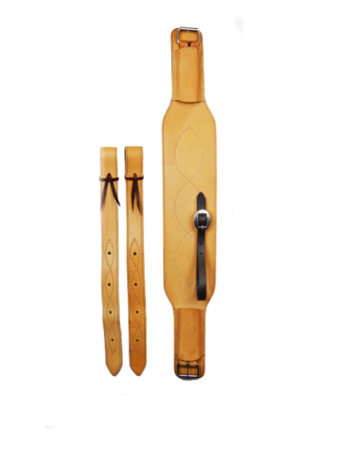 Stitched Leather Rear Girth Set