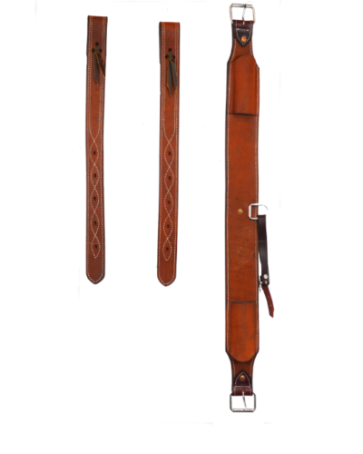 3'' Smooth Leather Rear Girth Set