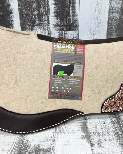 Reinsman Limited Edition Buckstitch Filigree Apex Trail Wool Pad