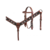 Pony Size Unicorn Print Headstall & Breastcollar Set