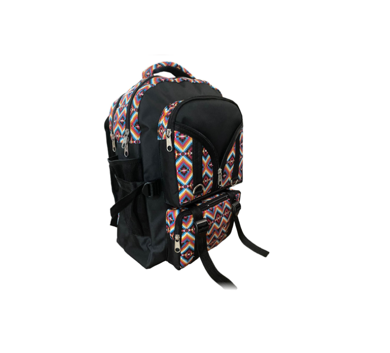 Bright Pink Aztec Tactical Backpack