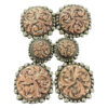 Gold & Silver Dotted Concho Set