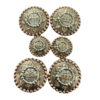 Gold & Yellow Crystal Concho Set