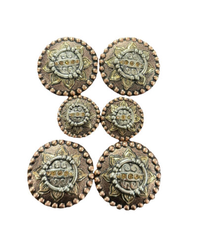 Gold & Yellow Crystal Concho Set