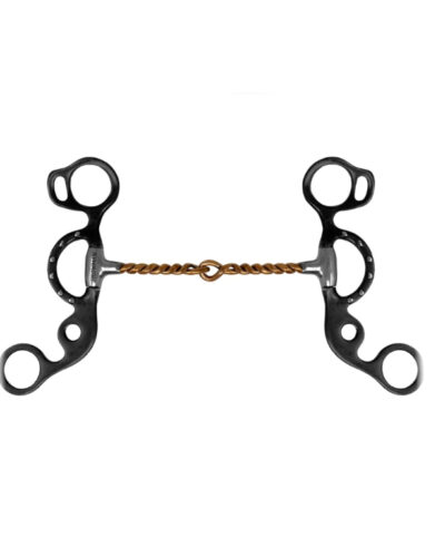 Short Shank Twisted Copper Wire Snaffle Bit