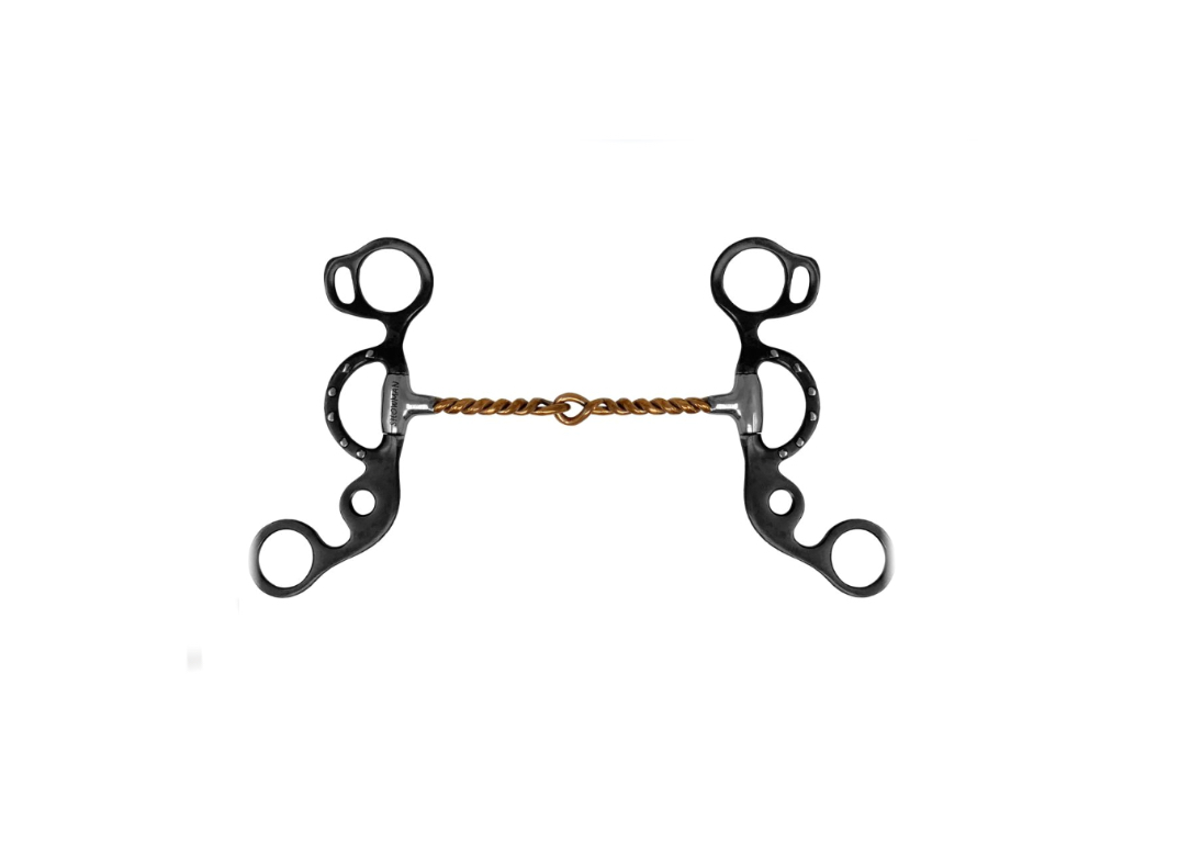 Short Shank Twisted Copper Wire Snaffle Bit