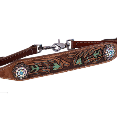 Hand Painted Arrow Design Wither Strap