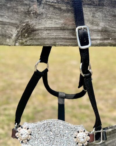 Rockn' Wilsons Silver Chunky Glitter Bronc Nose Halter