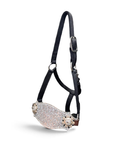 Rockn' Wilsons Silver Chunky Glitter Bronc Nose Halter