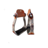 Orange & Light Blue Navajo Print Stirrup