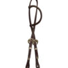 Tooled Rosewood Bridle w/ Barrel Racer Buckles