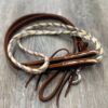 Purple & Tan Braided Rein