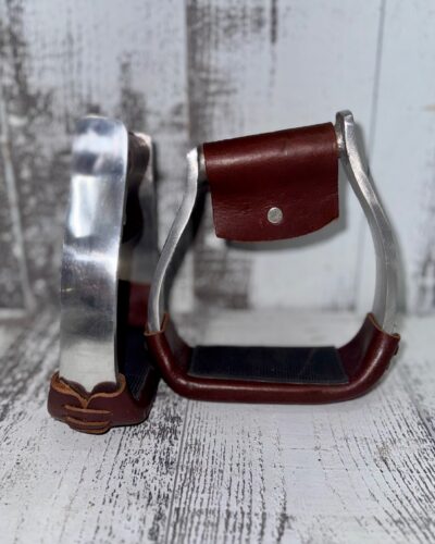 Silver Angled Aluminum Stirrups