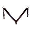 Circle Y Walnut Smooth Leather Plain Breastcollar