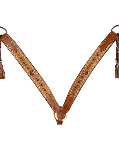 Circle Y Buckstitch & Cactus Breastcollar
