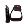 Black Angled Aluminum Stirrups