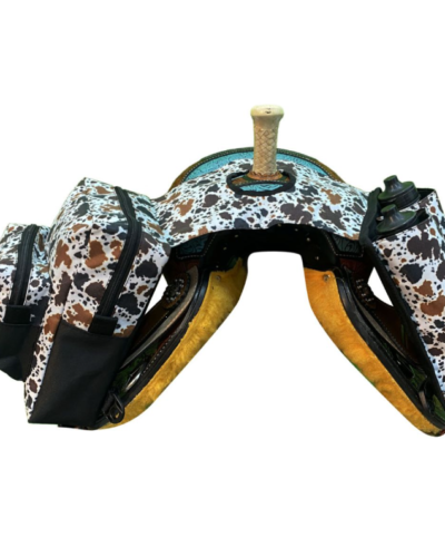 Cow Print Nylon Horn Bag