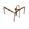 Floral Tooled Leather Headstall & Breastcollar Set