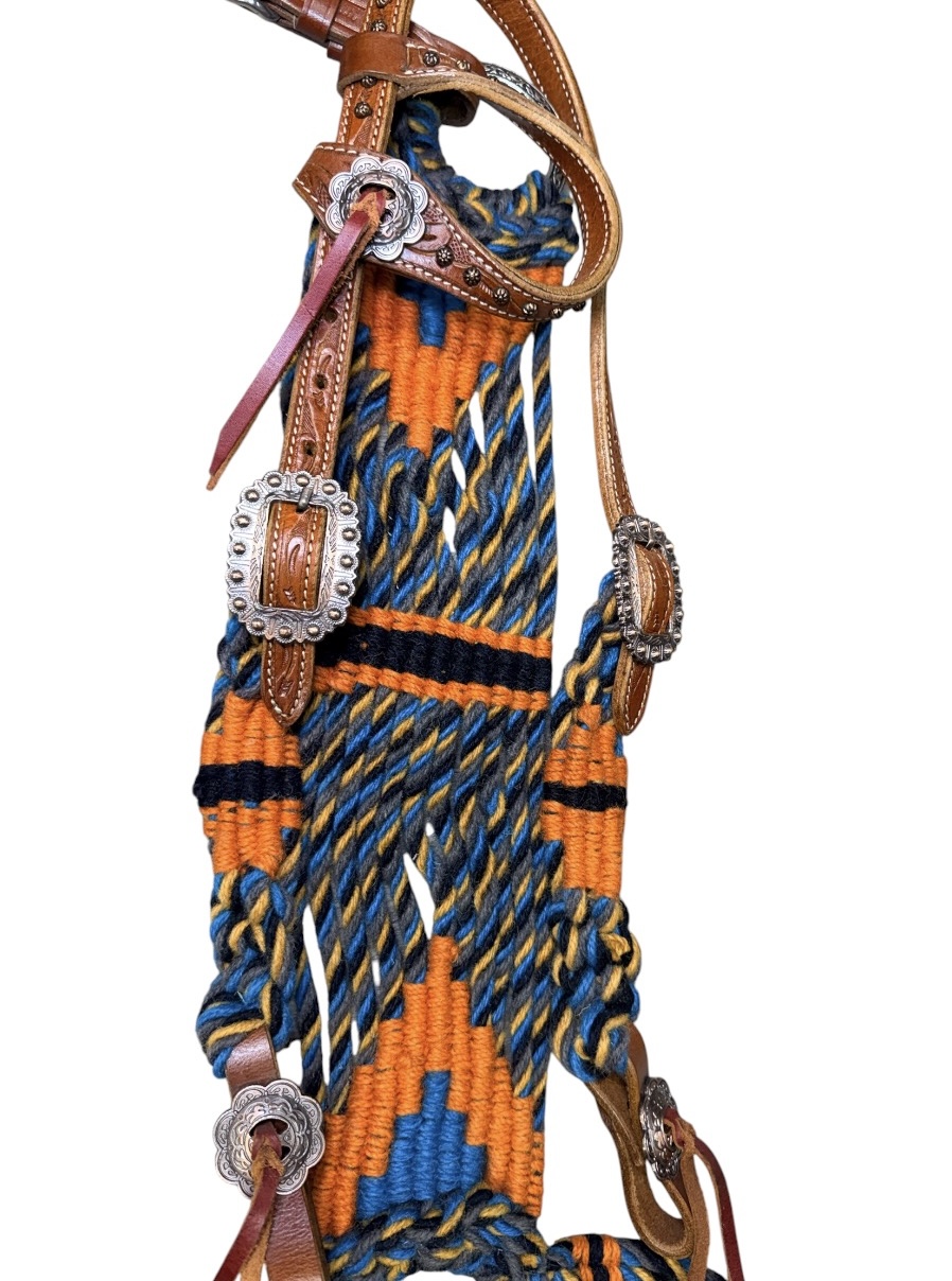 Sunset Corded Mohair 1-Ear Headstall & Breastcollar Set - Image 2