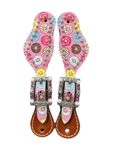 Youth Size Donut Printed Spur Straps