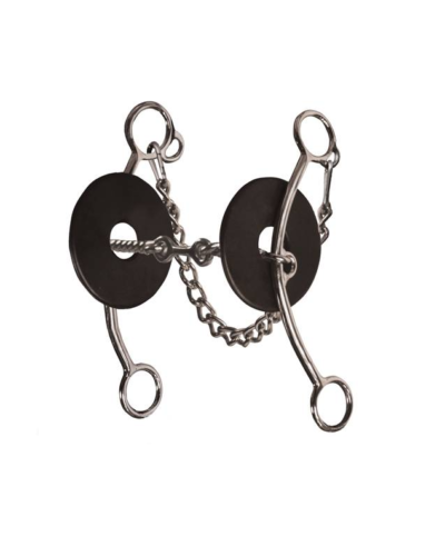 Professionals Choice Lifter Series Three Piece Twisted Wire Snaffle Bit