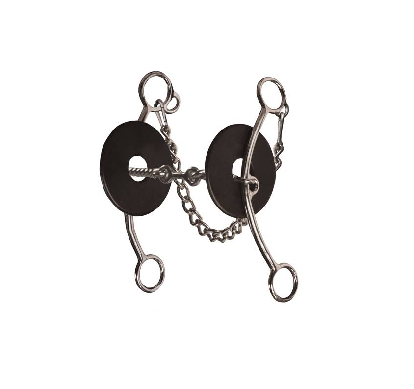 Professionals Choice Lifter Series Three Piece Twisted Wire Snaffle Bit