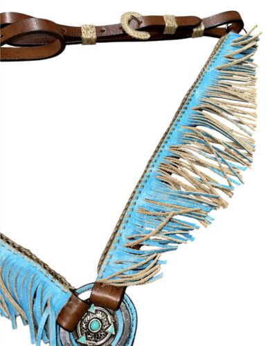 Alternative view of Alamo Turquoise Fringe Breastcollar