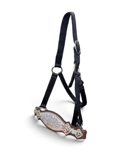 Rockn' Wilsons Chunky Silver Glitter Bronc Nose Halter