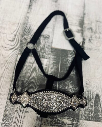 Rockn' Wilsons Chunky Silver Glitter Bronc Nose Halter