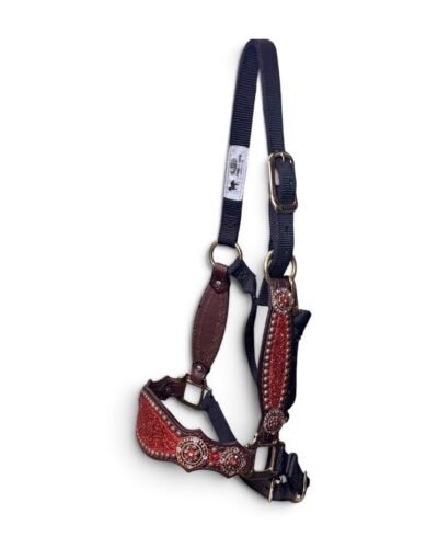 Rockn' Wilsons Red Chunky Glitter Bronc Halter