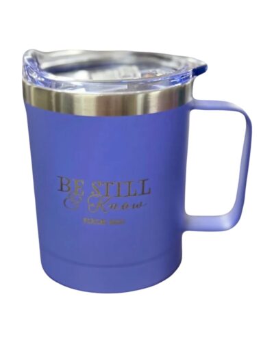 Purple Bible Verse Insulated Coffee Cup
