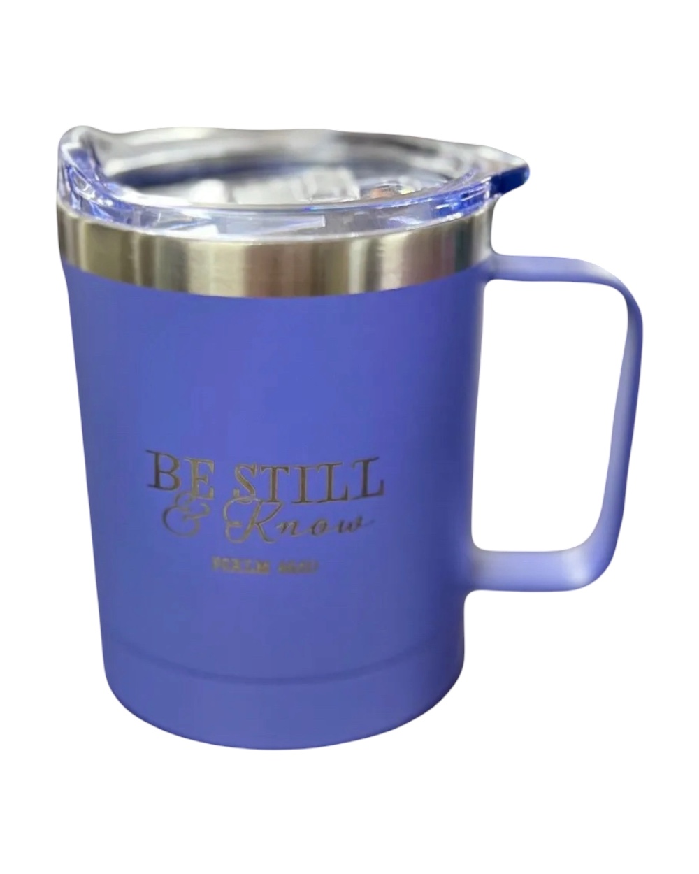Purple Bible Verse Insulated Coffee Cup