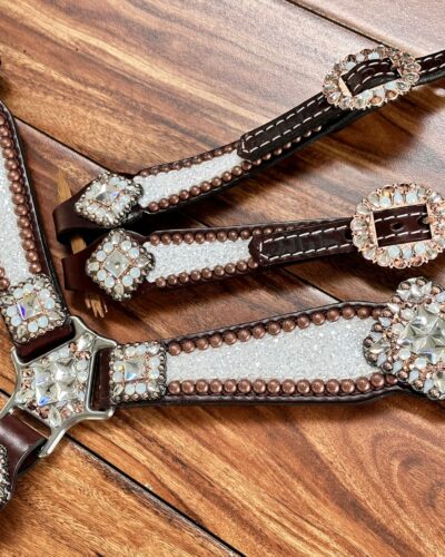 Rockn' Wilsons Chunky White Glitter w/ XL Conchos - Image 3