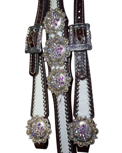 Alternative view of Rockn' Wilsons White Dazzle w/ XL Conchos