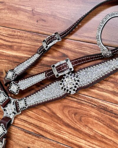 Alternative view of Rockn' Wilsons Silver Chunky Glitter w/ XL Conchos & Upgrades