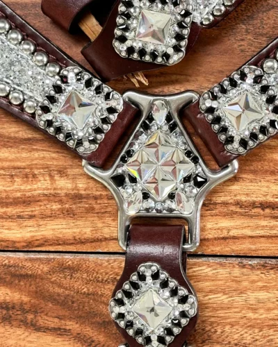 Rockn' Wilsons Silver Chunky Glitter w/ XL Conchos & Upgrades - Image 4
