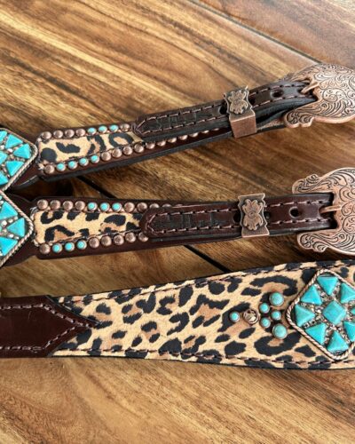 Rockn' Wilsons Cheetah w/ Turquoise Single Layer - Image 3