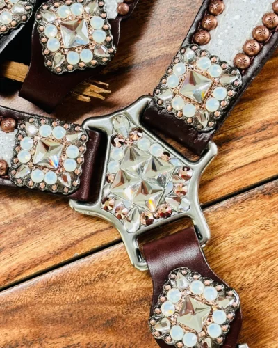 Alternative view of Rockn' Wilsons Chunky White Glitter w/ XL Conchos