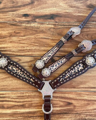 Rockn' Wilsons Cheetah & Rose Gold Buckstitch