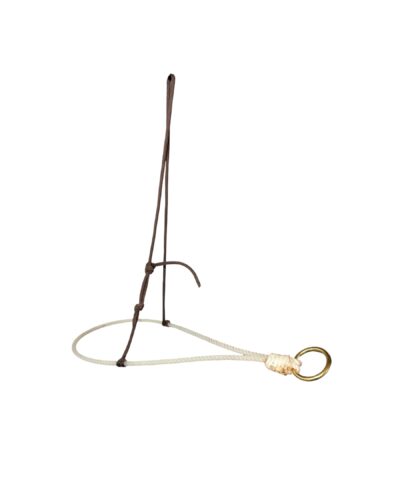 Rawhide Tiedown Noseband w/ Brown Nylon Rope