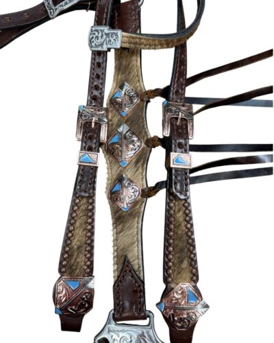 Alternative view of Rockn' Wilsons Cowhide w/ Ties & Arrow Conchos