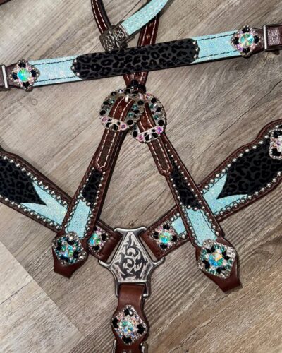 Rockn' Wilsons Turquoise Glitter & Black Leopard - Image 3