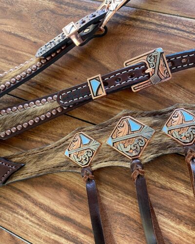 Rockn' Wilsons Cowhide w/ Ties & Arrow Conchos - Image 3