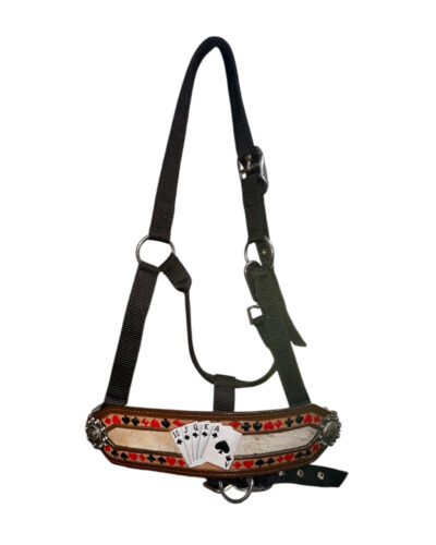 Royal Flush Black Nylon Bronc Nose Halter