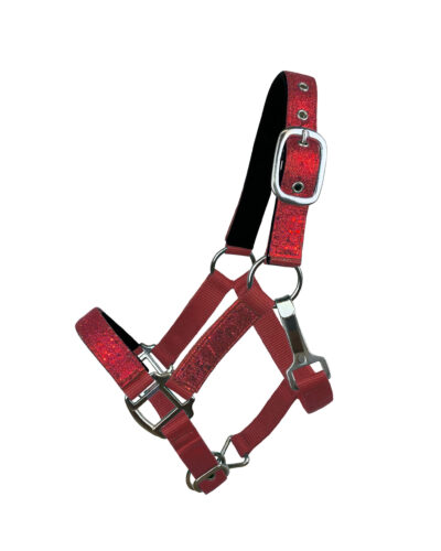 Pony Size Glitter Halter w/ Neoprene Lined Nose & Crown - Image 4