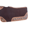 Hand Painted Flower & Arrow Design Brown Felt Saddle Pad